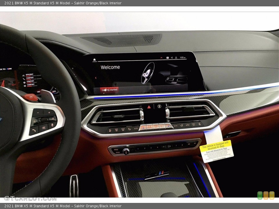 Sakhir Orange/Black Interior Controls for the 2021 BMW X5 M  #140285259