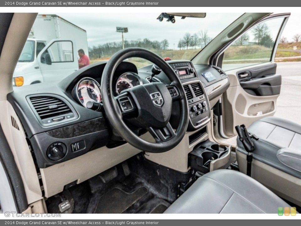 Black/Light Graystone Interior Photo for the 2014 Dodge Grand Caravan SE w/Wheelchair Access #140287120