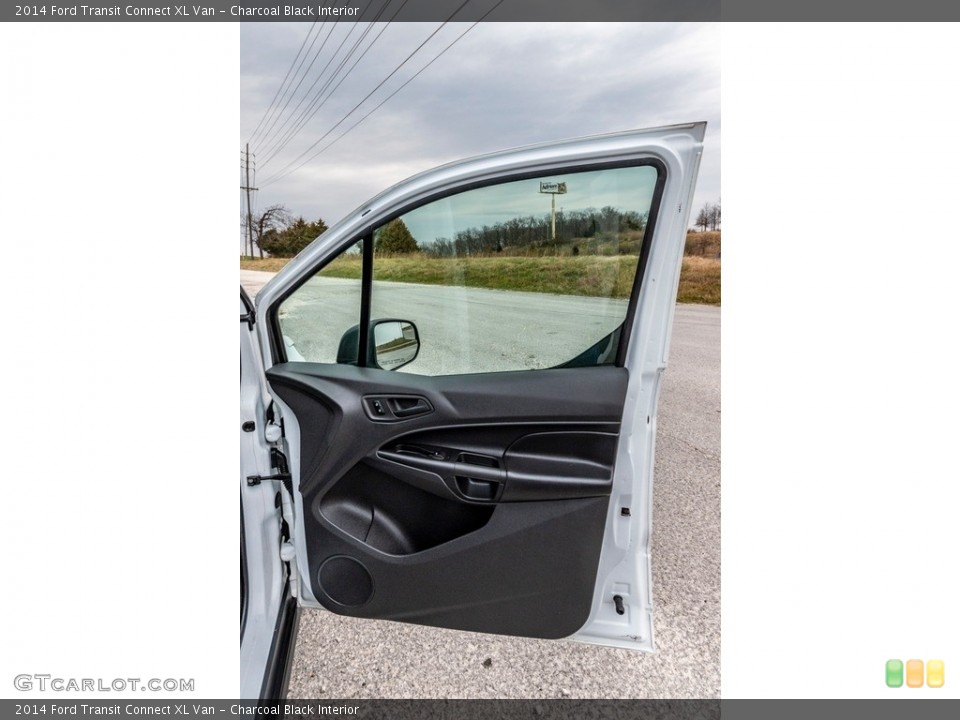 Charcoal Black Interior Door Panel for the 2014 Ford Transit Connect XL Van #140287753