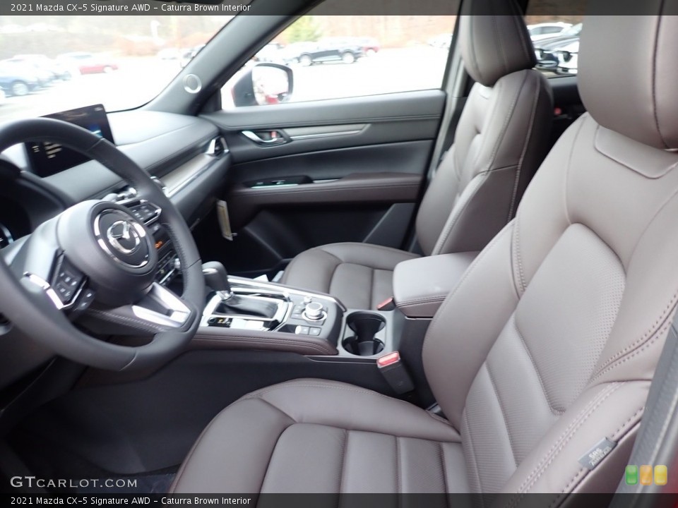 Caturra Brown Interior Front Seat for the 2021 Mazda CX-5 Signature AWD #140289199