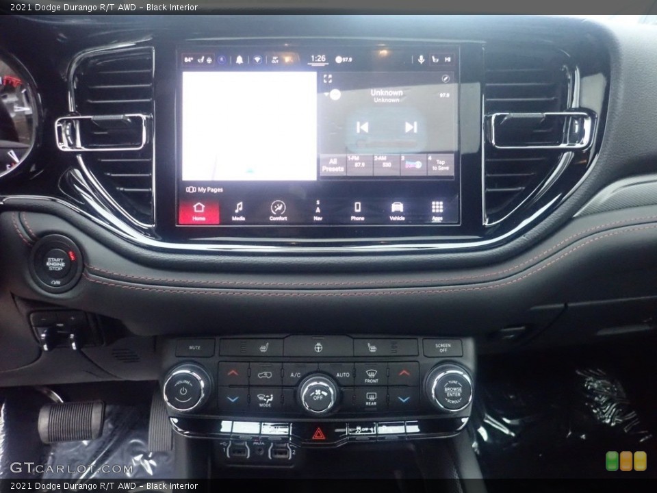 Black Interior Controls for the 2021 Dodge Durango R/T AWD #140290046