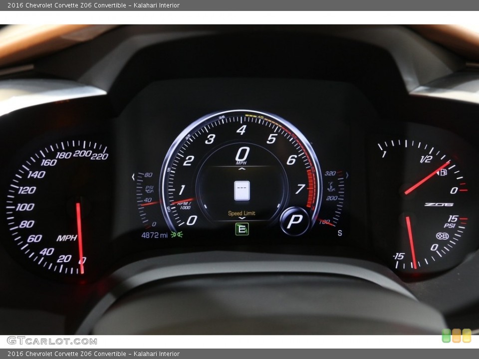 Kalahari Interior Gauges for the 2016 Chevrolet Corvette Z06 Convertible #140291388