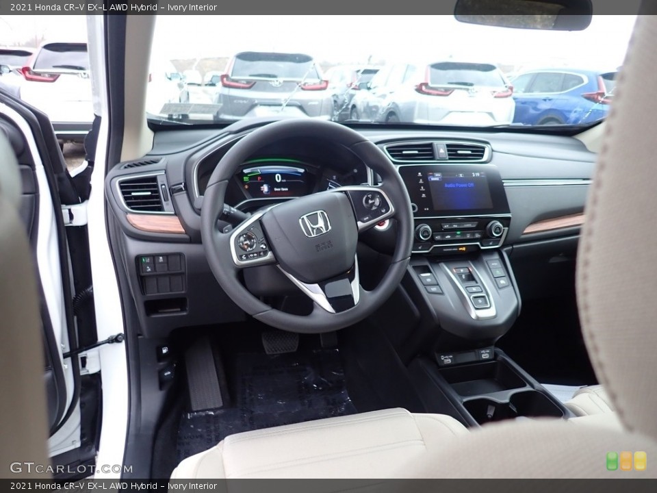 Ivory Interior Dashboard for the 2021 Honda CR-V EX-L AWD Hybrid #140297893