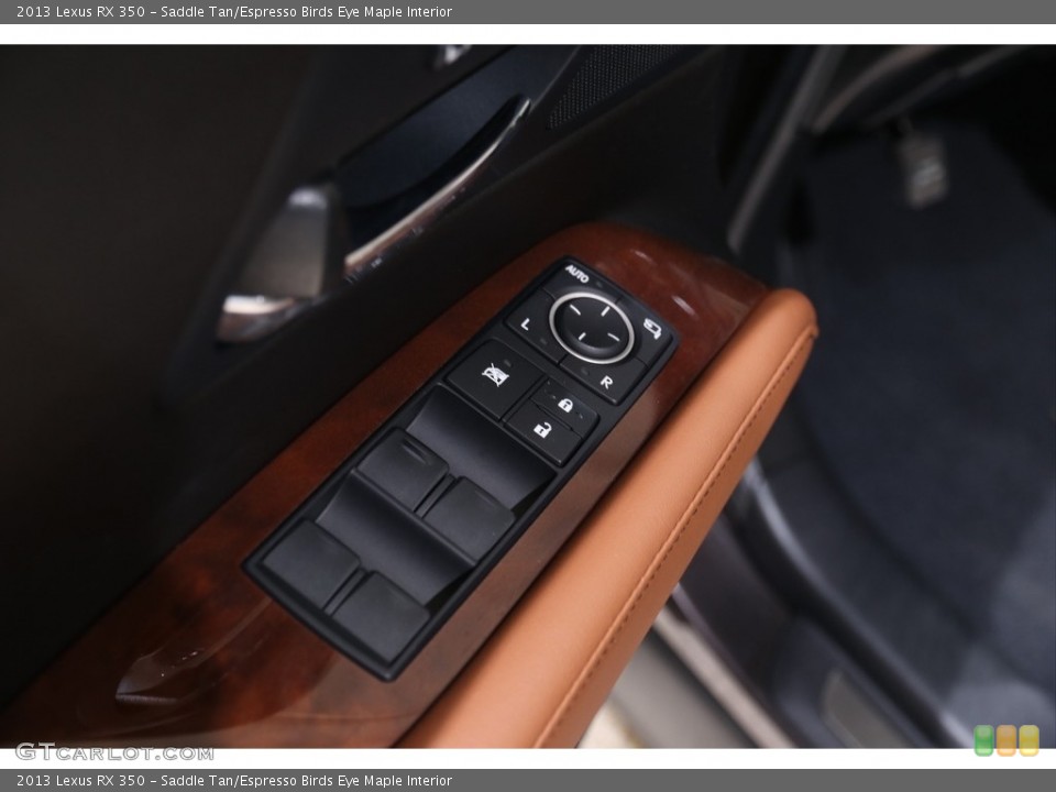 Saddle Tan/Espresso Birds Eye Maple Interior Door Panel for the 2013 Lexus RX 350 #140297977