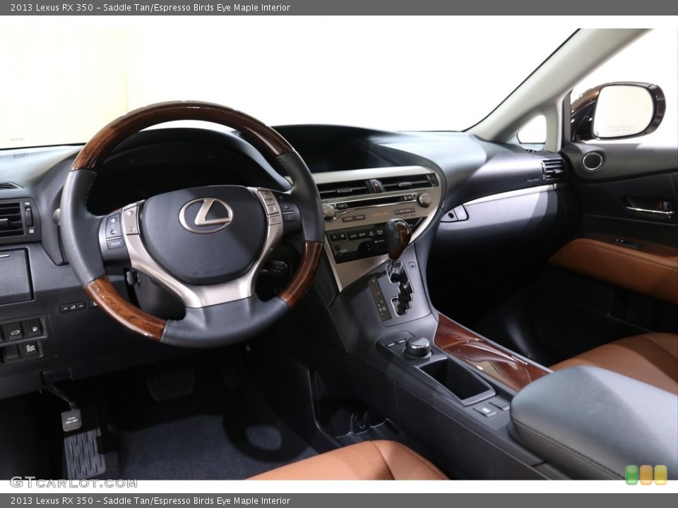 Saddle Tan/Espresso Birds Eye Maple Interior Front Seat for the 2013 Lexus RX 350 #140298016