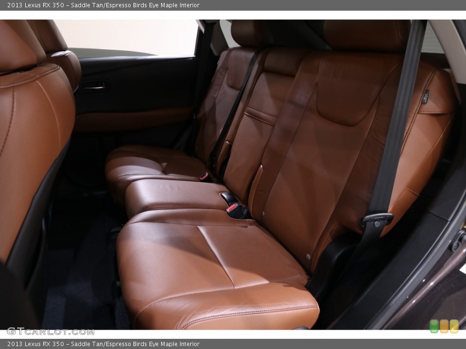 Saddle Tan/Espresso Birds Eye Maple Interior Rear Seat for the 2013 Lexus RX 350 #140298364