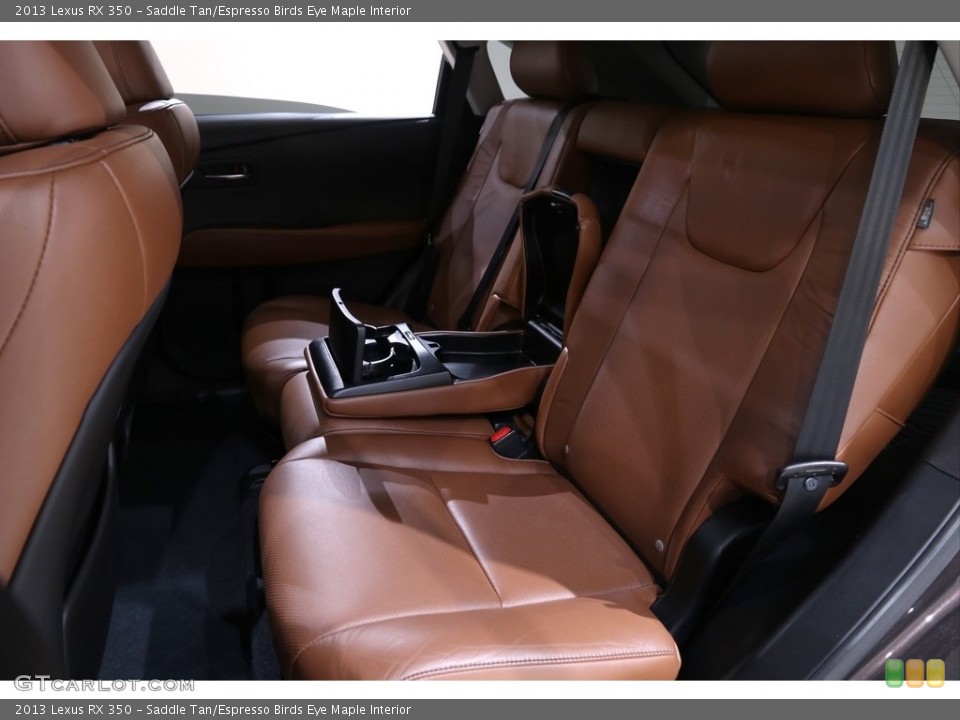 Saddle Tan/Espresso Birds Eye Maple Interior Rear Seat for the 2013 Lexus RX 350 #140298385
