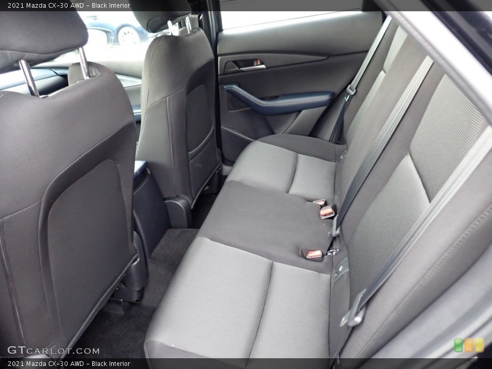 Black Interior Rear Seat for the 2021 Mazda CX-30 AWD #140299639