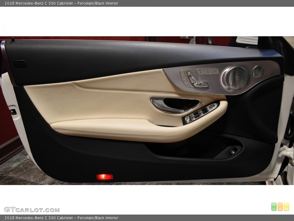 Porcelain/Black Interior Door Panel for the 2018 Mercedes-Benz C 300 Cabriolet #140301166