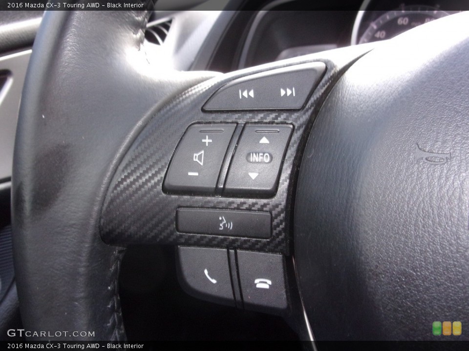 Black Interior Steering Wheel for the 2016 Mazda CX-3 Touring AWD #140302702