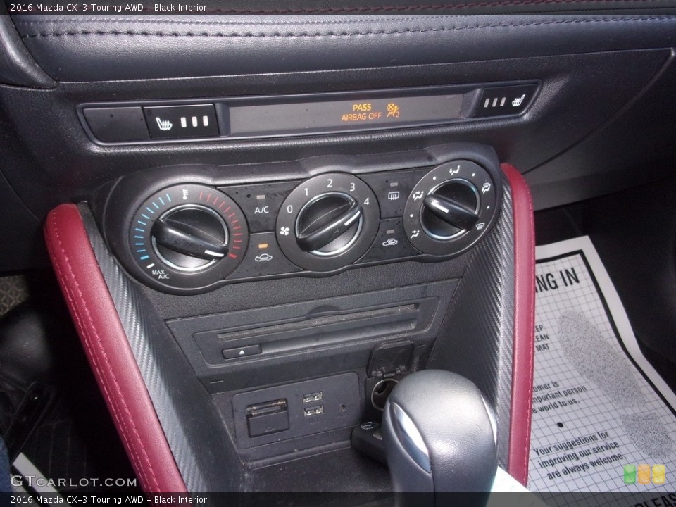 Black Interior Controls for the 2016 Mazda CX-3 Touring AWD #140302756