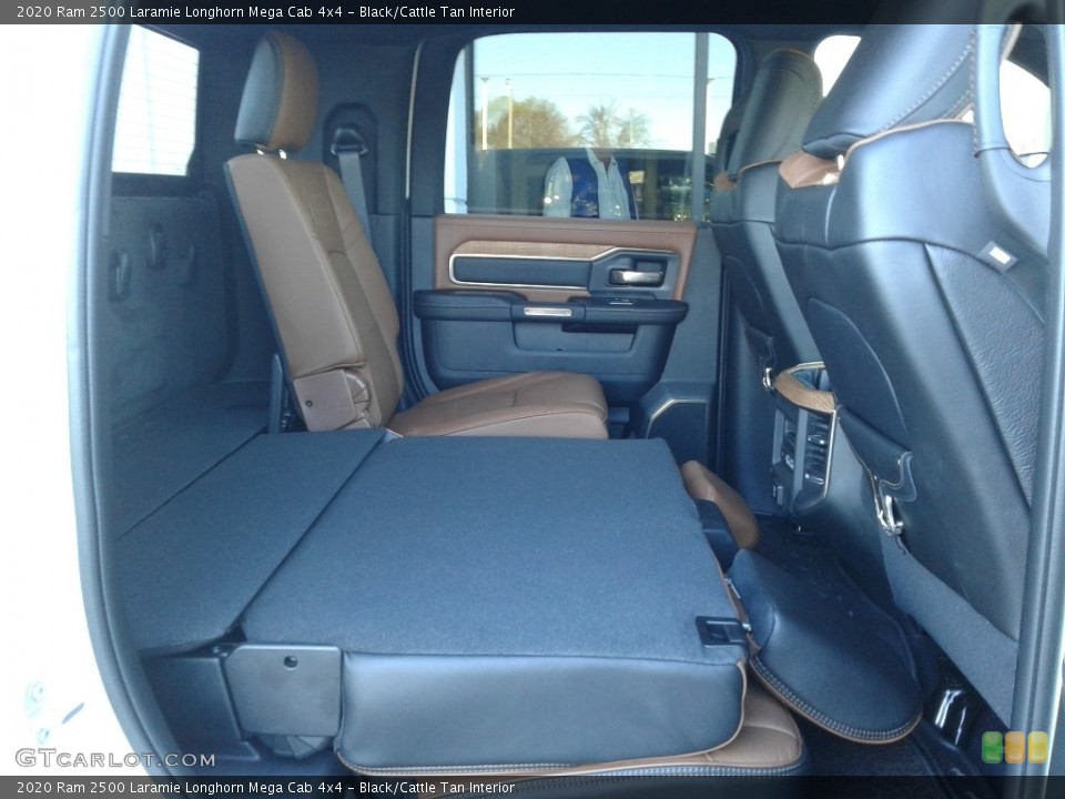 Black/Cattle Tan Interior Rear Seat for the 2020 Ram 2500 Laramie Longhorn Mega Cab 4x4 #140303374