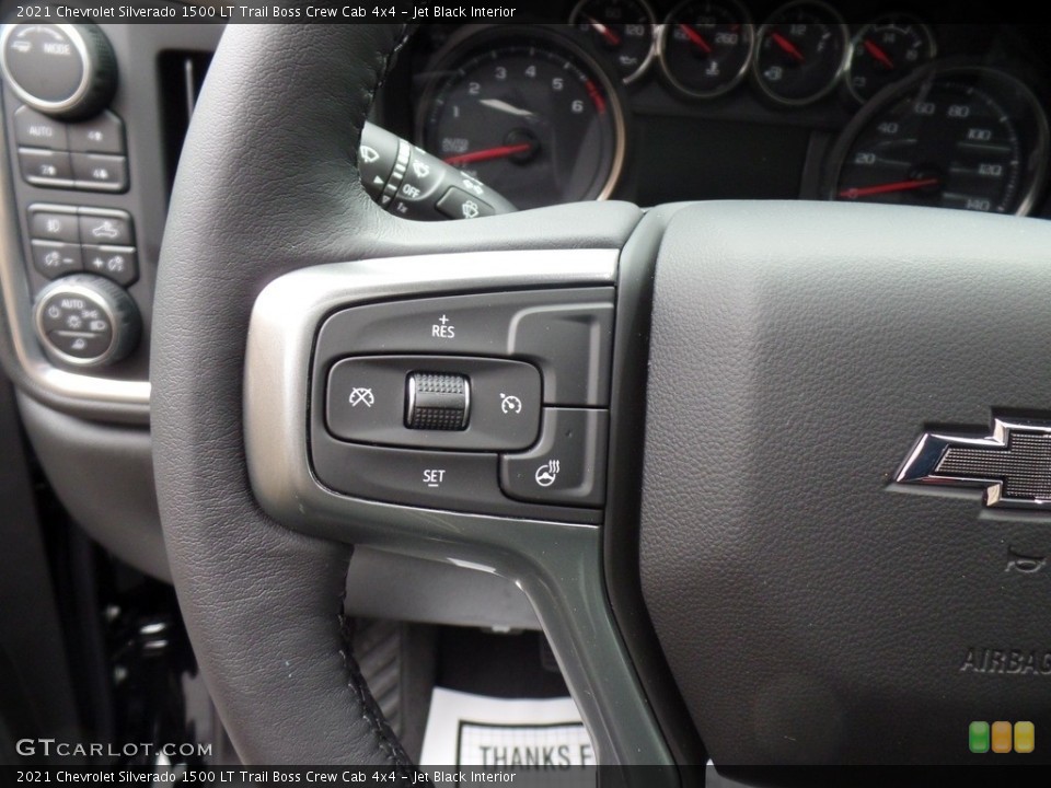 Jet Black Interior Steering Wheel for the 2021 Chevrolet Silverado 1500 LT Trail Boss Crew Cab 4x4 #140303377