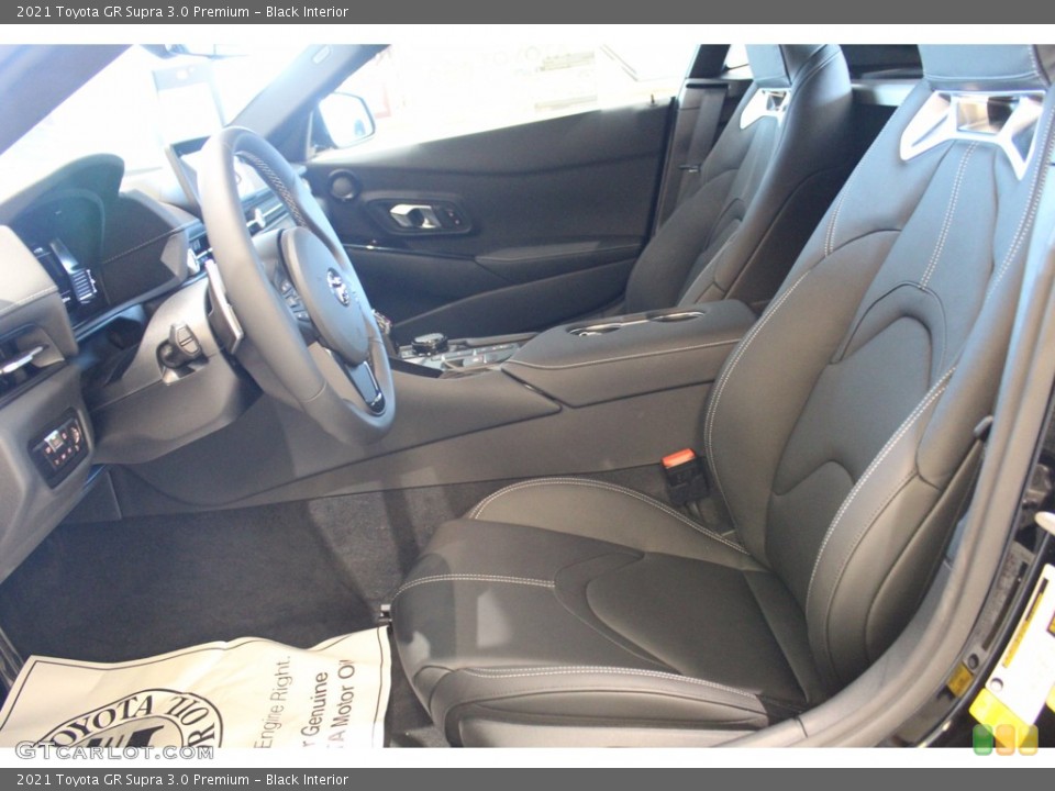 Black Interior Front Seat for the 2021 Toyota GR Supra 3.0 Premium #140304241