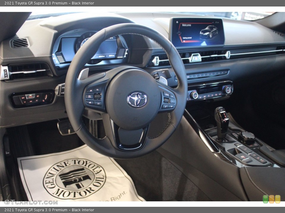 Black Interior Dashboard for the 2021 Toyota GR Supra 3.0 Premium #140304268