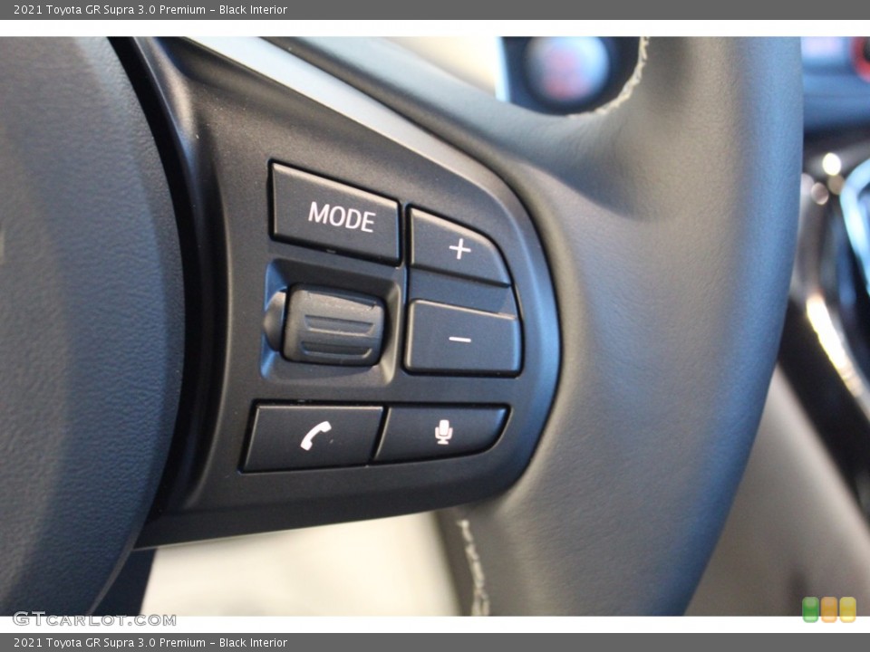 Black Interior Steering Wheel for the 2021 Toyota GR Supra 3.0 Premium #140304289