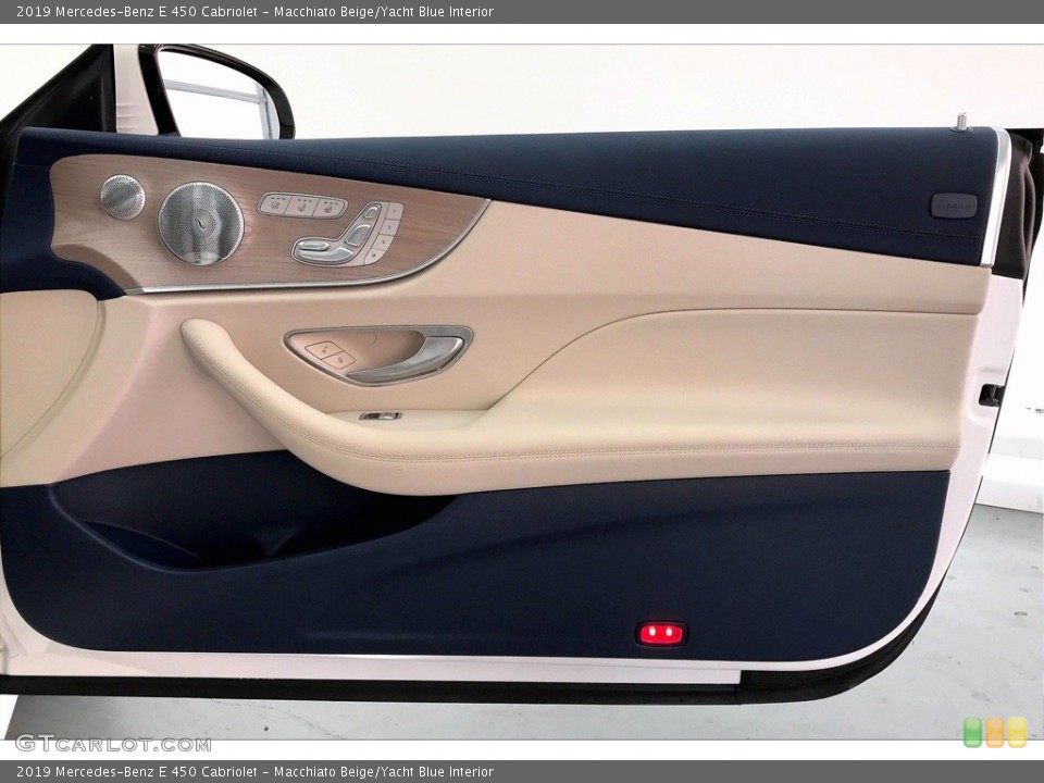 Macchiato Beige/Yacht Blue Interior Door Panel for the 2019 Mercedes-Benz E 450 Cabriolet #140304727