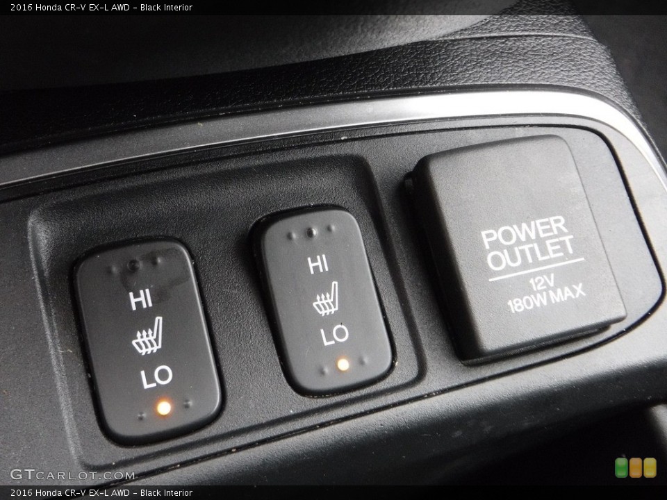 Black Interior Controls for the 2016 Honda CR-V EX-L AWD #140307198