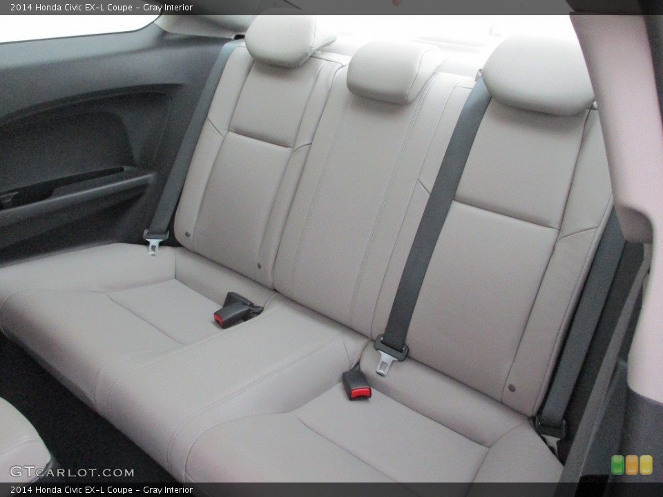 Gray Interior Rear Seat for the 2014 Honda Civic EX-L Coupe #140309412