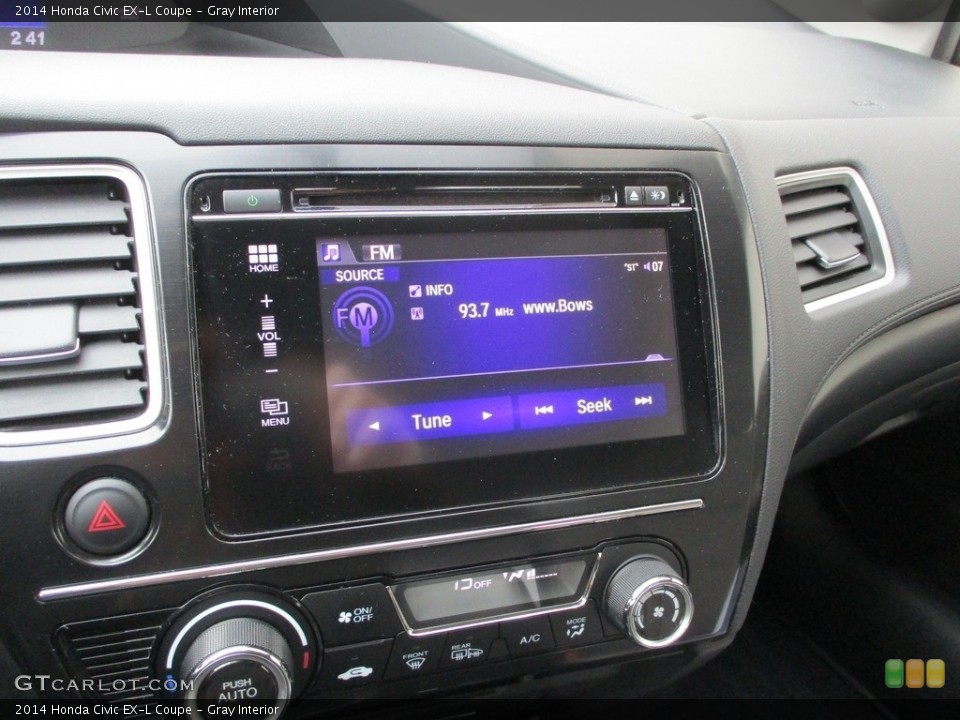 Gray Interior Audio System for the 2014 Honda Civic EX-L Coupe #140309463