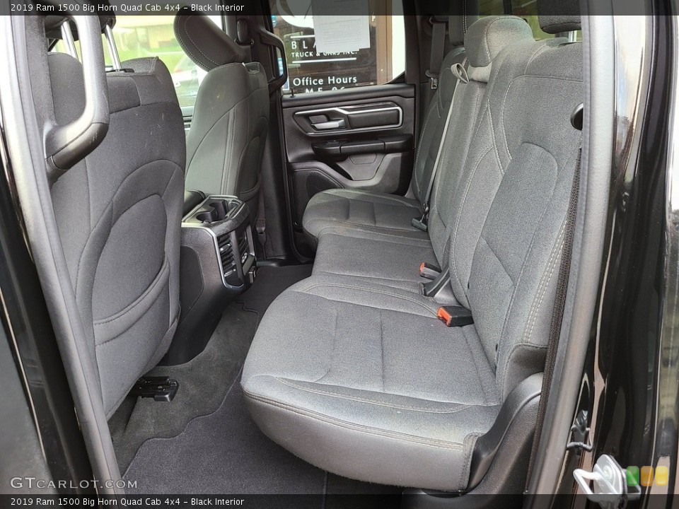 Black Interior Rear Seat for the 2019 Ram 1500 Big Horn Quad Cab 4x4 #140309466