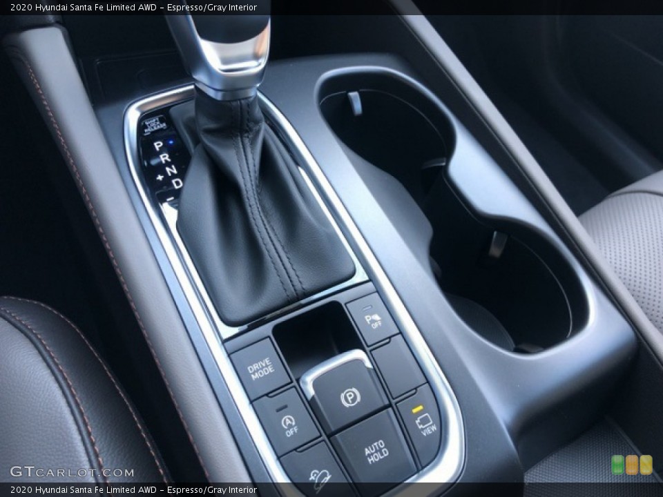 Espresso/Gray Interior Controls for the 2020 Hyundai Santa Fe Limited AWD #140309547