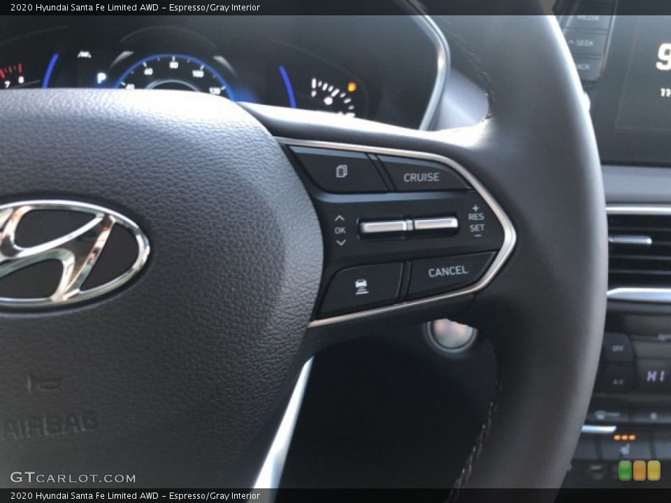 Espresso/Gray Interior Steering Wheel for the 2020 Hyundai Santa Fe Limited AWD #140309601