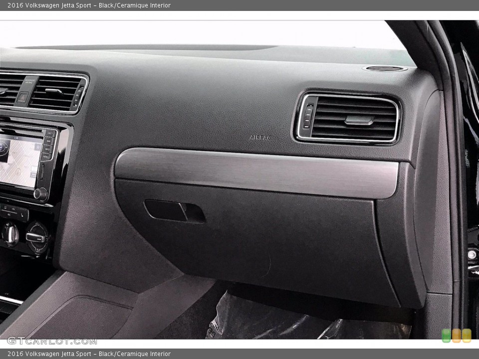 Black/Ceramique Interior Dashboard for the 2016 Volkswagen Jetta Sport #140310883
