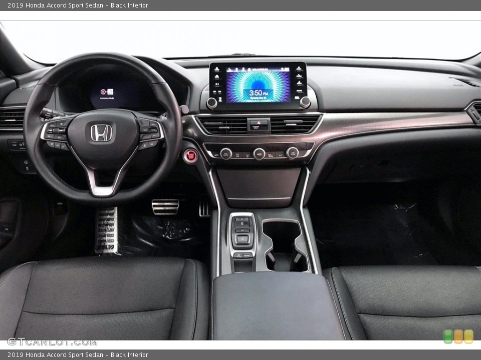 Black Interior Dashboard for the 2019 Honda Accord Sport Sedan #140311429