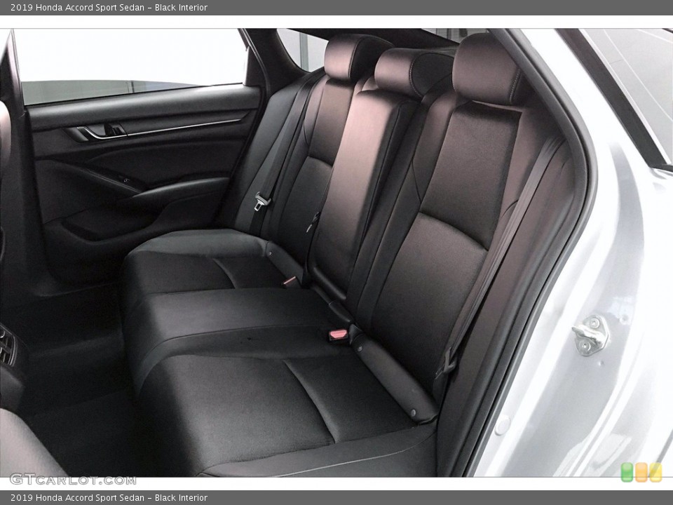 Black Interior Rear Seat for the 2019 Honda Accord Sport Sedan #140311545