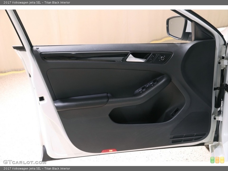 Titan Black Interior Door Panel for the 2017 Volkswagen Jetta SEL #140312041