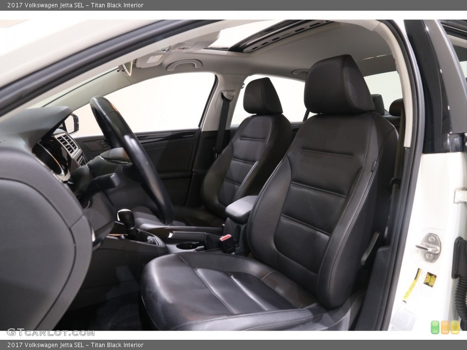 Titan Black Interior Front Seat for the 2017 Volkswagen Jetta SEL #140312062