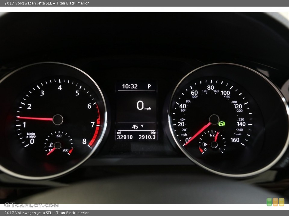 Titan Black Interior Gauges for the 2017 Volkswagen Jetta SEL #140312134
