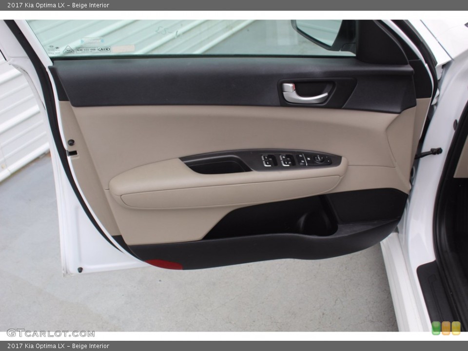 Beige Interior Door Panel for the 2017 Kia Optima LX #140312410