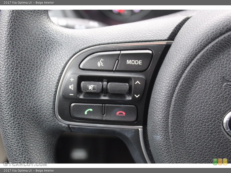 Beige Interior Steering Wheel for the 2017 Kia Optima LX #140312458