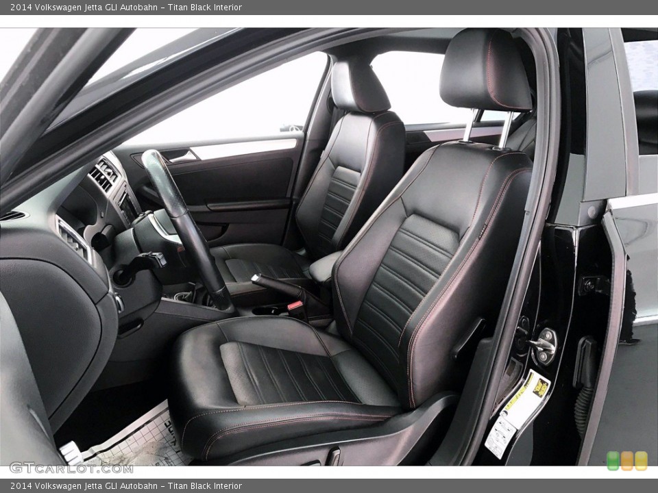 Titan Black Interior Front Seat for the 2014 Volkswagen Jetta GLI Autobahn #140312698