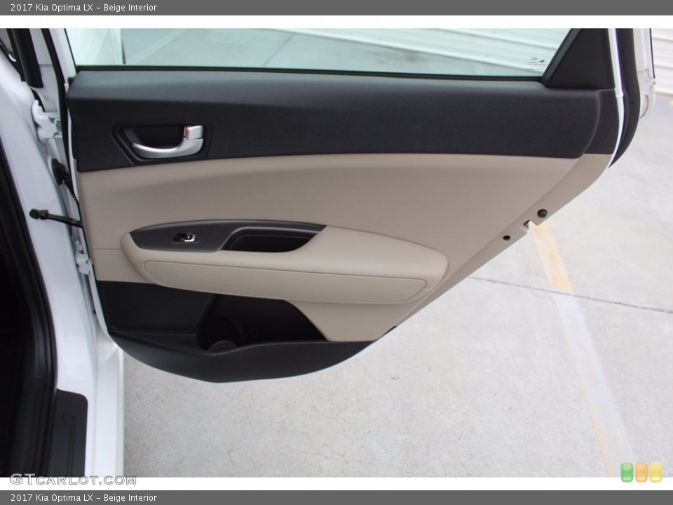 Beige Interior Door Panel for the 2017 Kia Optima LX #140312758