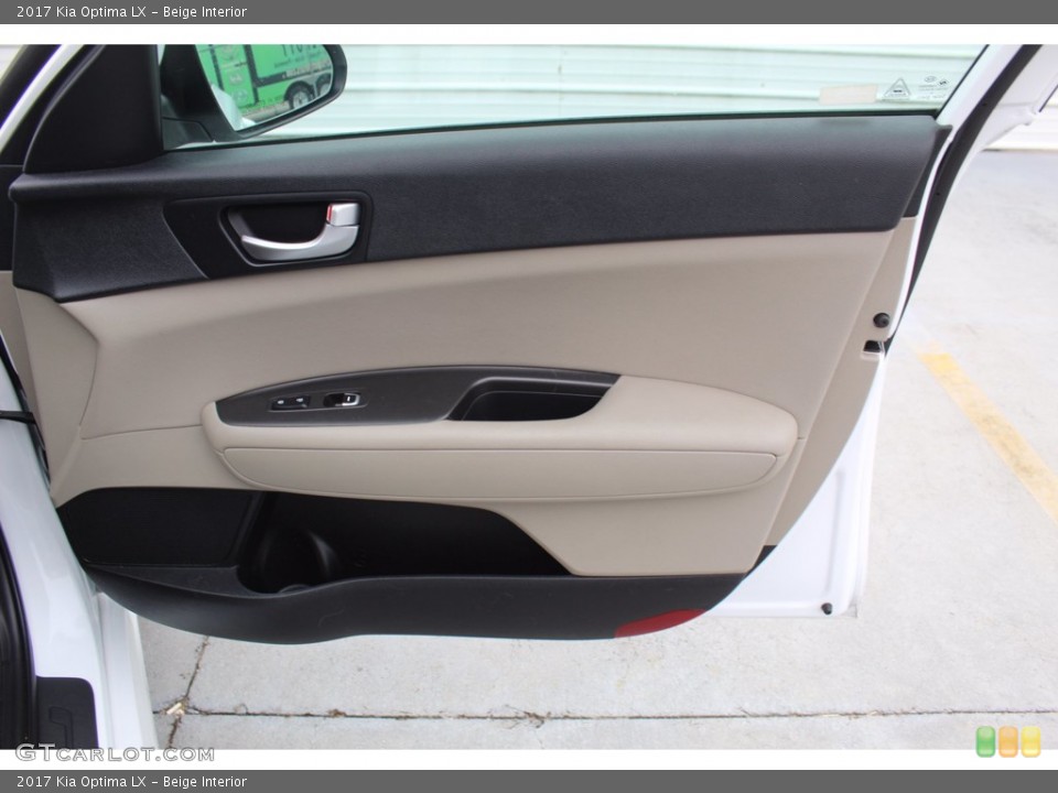 Beige Interior Door Panel for the 2017 Kia Optima LX #140312806