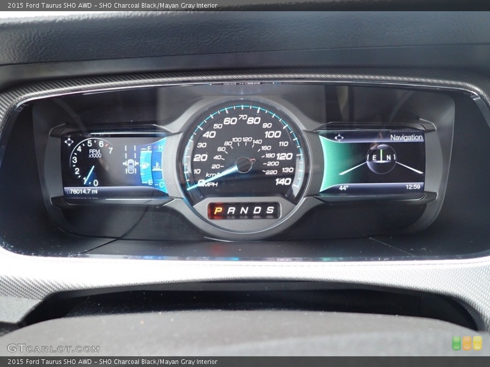 SHO Charcoal Black/Mayan Gray Interior Gauges for the 2015 Ford Taurus SHO AWD #140314540