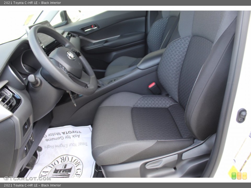 Black Interior Front Seat for the 2021 Toyota C-HR LE #140317090