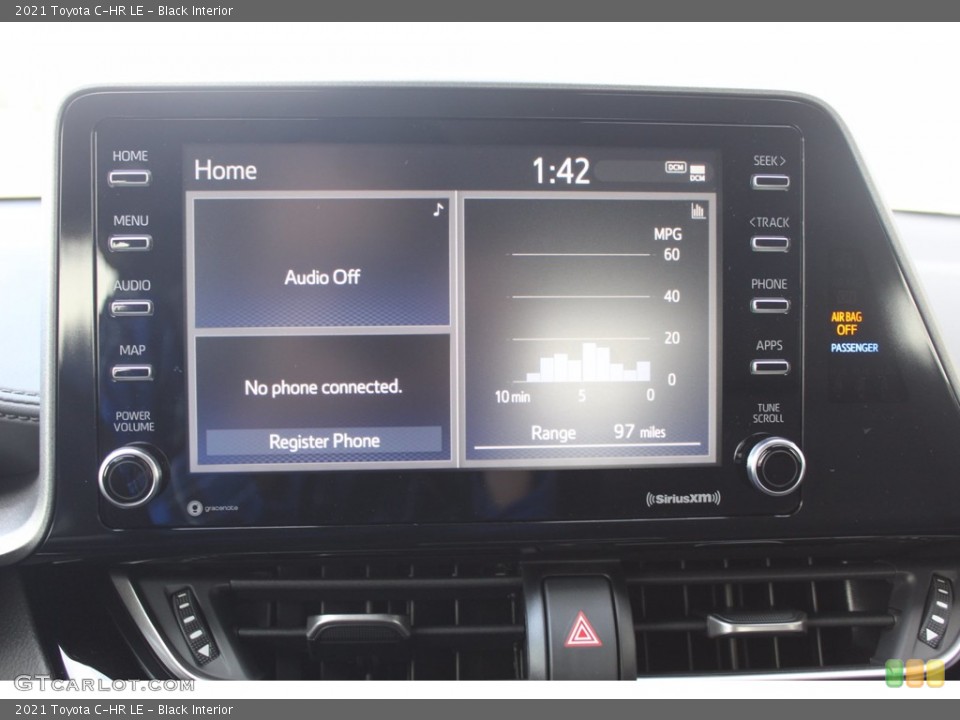 Black Interior Controls for the 2021 Toyota C-HR LE #140317147