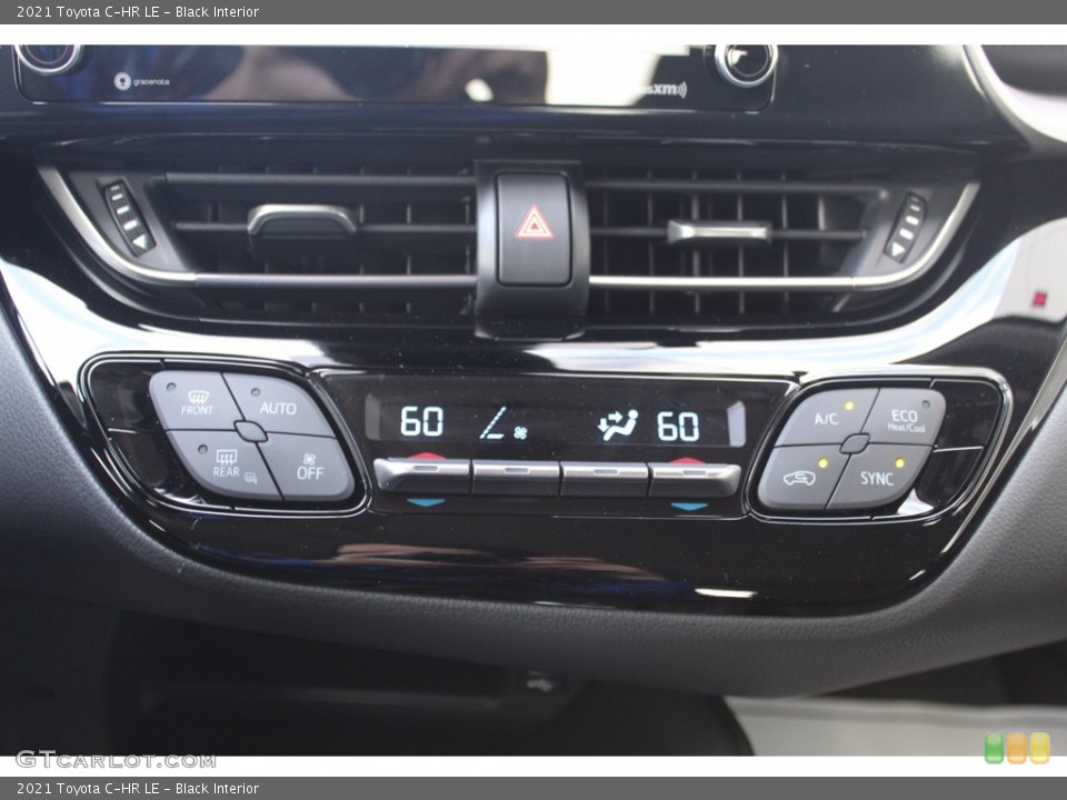 Black Interior Controls for the 2021 Toyota C-HR LE #140317159