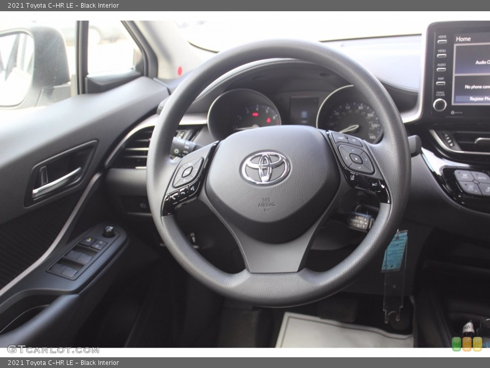 Black Interior Steering Wheel for the 2021 Toyota C-HR LE #140317225