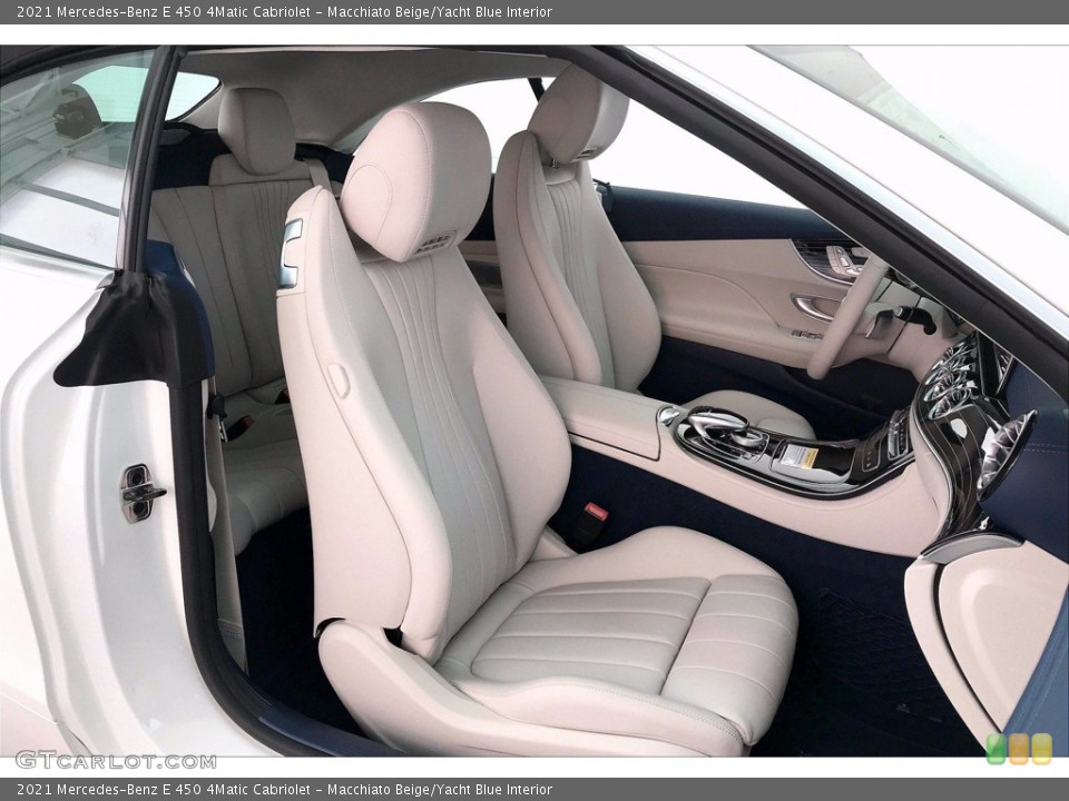 Macchiato Beige/Yacht Blue 2021 Mercedes-Benz E Interiors