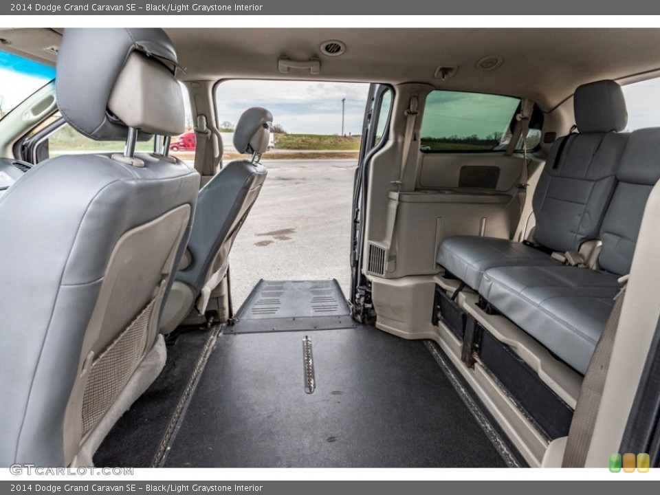 Black/Light Graystone Interior Rear Seat for the 2014 Dodge Grand Caravan SE #140331510