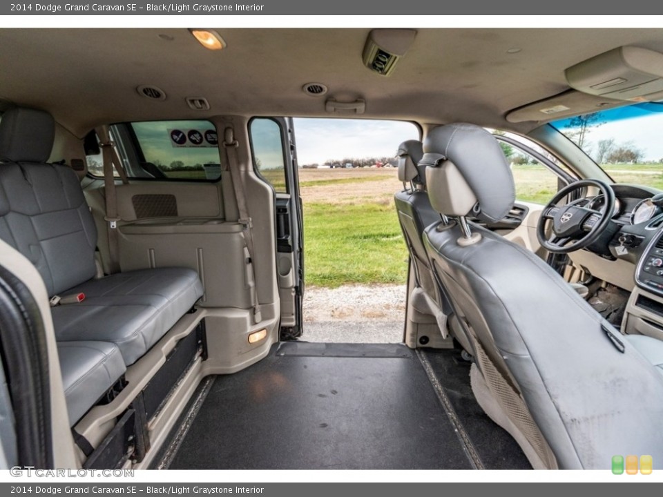 Black/Light Graystone Interior Rear Seat for the 2014 Dodge Grand Caravan SE #140331555