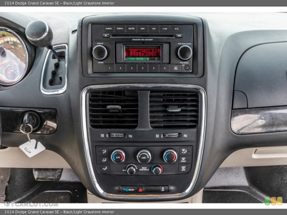 Black/Light Graystone Interior Controls for the 2014 Dodge Grand Caravan SE #140331624