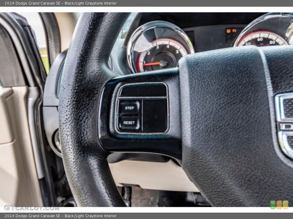 Black/Light Graystone Interior Steering Wheel for the 2014 Dodge Grand Caravan SE #140331642