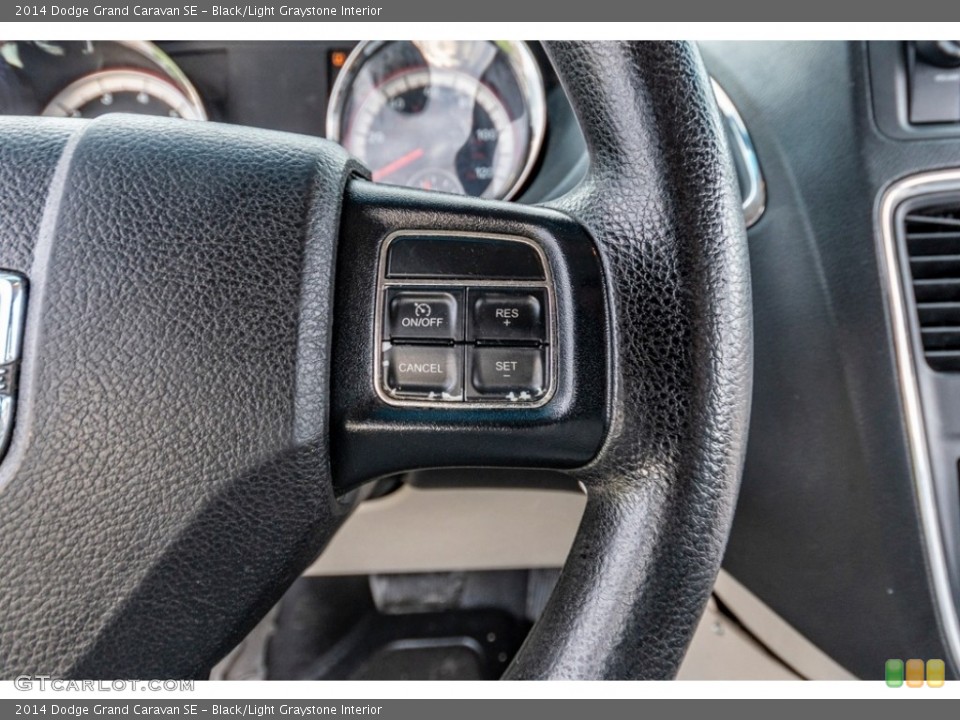 Black/Light Graystone Interior Steering Wheel for the 2014 Dodge Grand Caravan SE #140331651