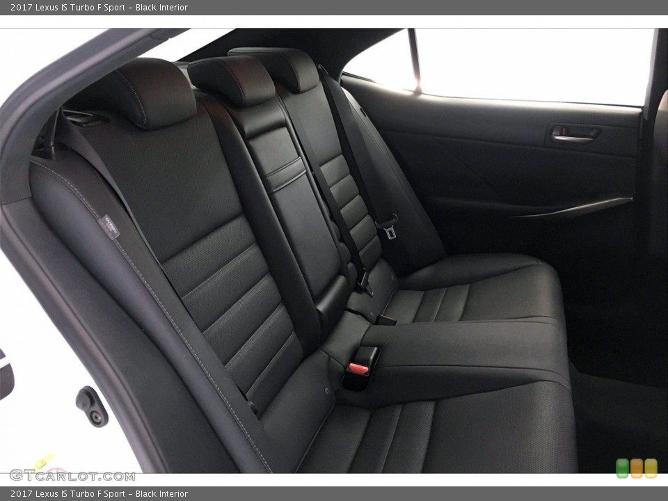 Black Interior Rear Seat for the 2017 Lexus IS Turbo F Sport #140332203